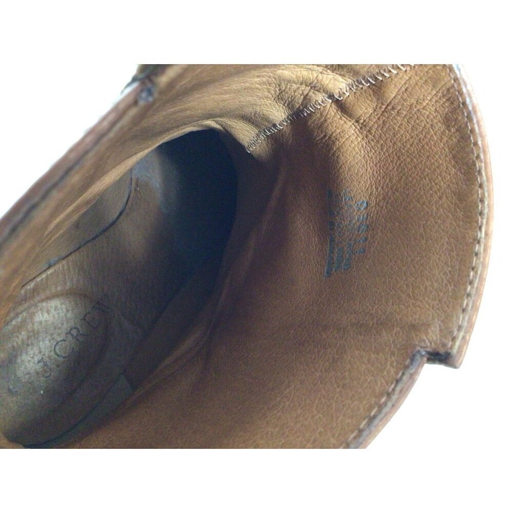 J Crew Leather Ankle Boots Western Boho Womens 7 - Picture 4 of 10